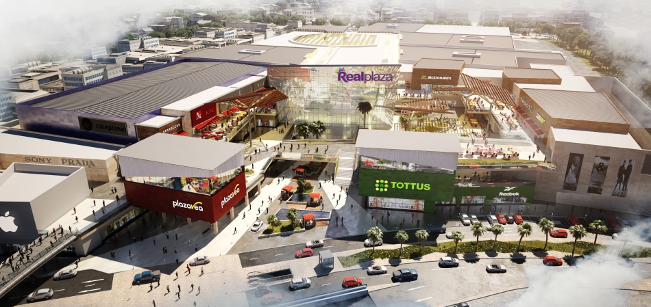 Centro comercial construido por Graña y Montero en Perú.