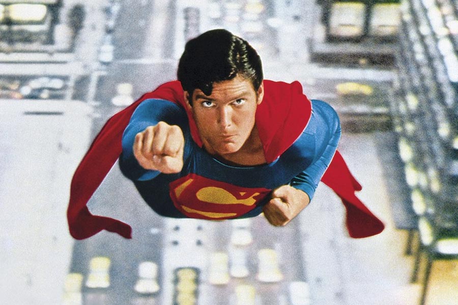 Christopher Reeve en su papel de Superman